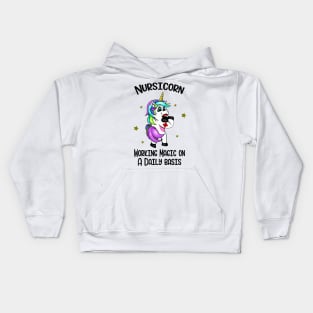 Nursicorn Unicorn Nurse Medicine Nursing Kids Hoodie